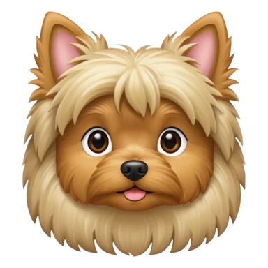 Light colored yorkie sticker