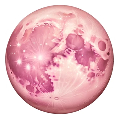 pastel pink moon sticker