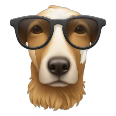 Un caca avec des lunettes de soleil sticker