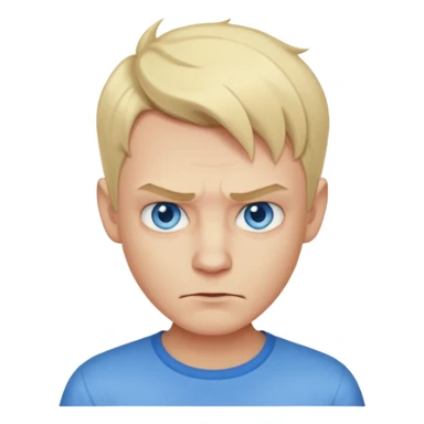 blonde short hair man devil with shirt sticker