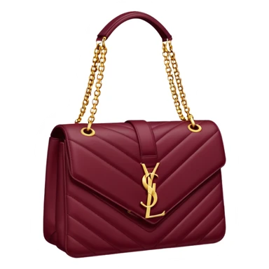 Maroon YSL bag sticker