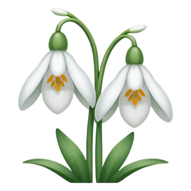 double snowdrop sticker