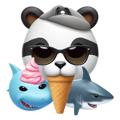 🕶️🐱 🍦🐼 🧢🦈 sticker