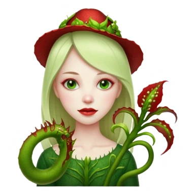 Mujer planta carnivora sticker