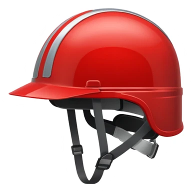 A Helmet – red with visor sticker