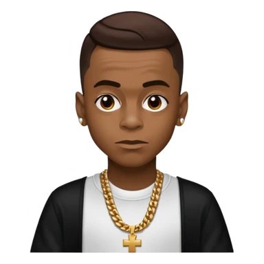 Soulja Boy Tell Em with dark brown hair sticker