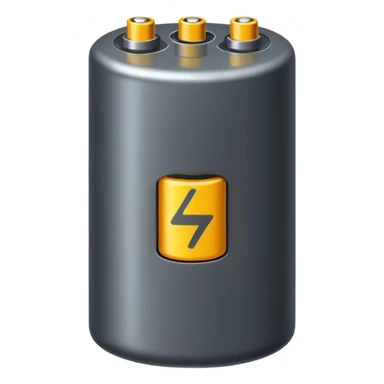 realistic big battery sticker