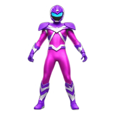 ultraviolet Power ranger full body sticker