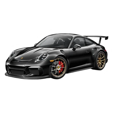 black porsche gt3 sticker