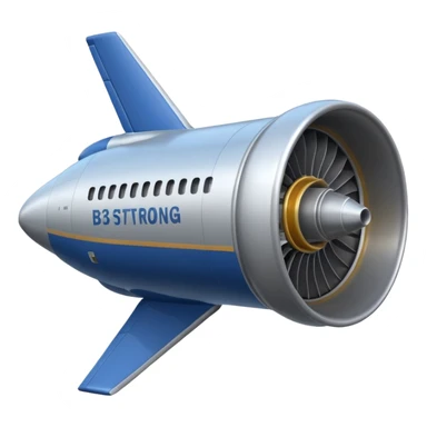 B737 Strong big Jet Engine sticker