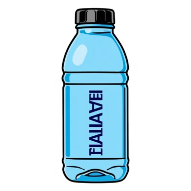 Fiji water bottle  sticker