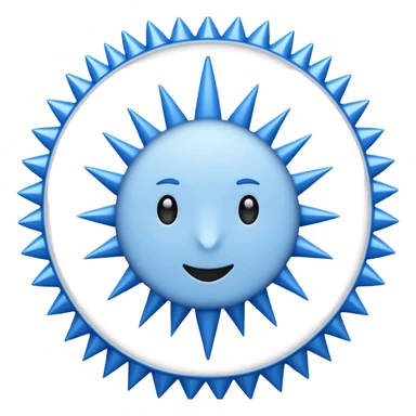 blue tick verification emoji Shape: Circular

Edge: Zigzag / spiky / sunburst / cogwheel sticker