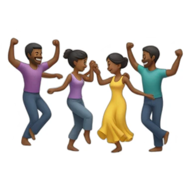 together family dance sticker