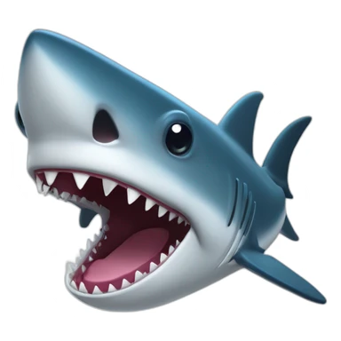 Requin qui tire la langue sticker