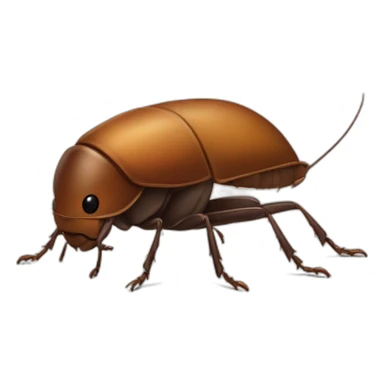 designer cockroach in a beret sticker