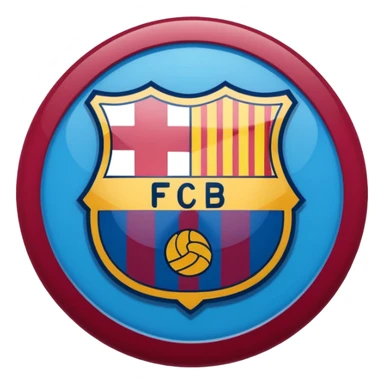 Make a logo of fc Barcelona football team sticker