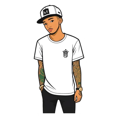 Josh King Madrid Jetset wearing SnapBack sticker
