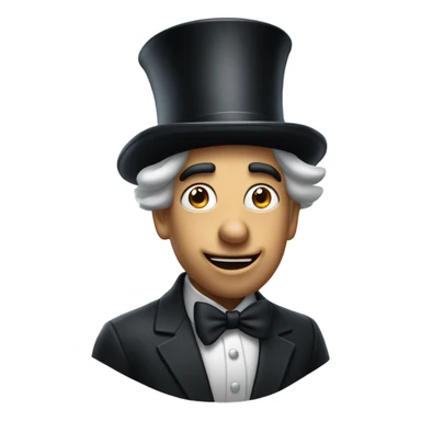 Fart with a top hat sticker