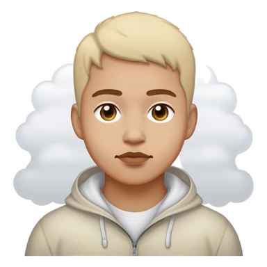 Me with a little white fog  sticker