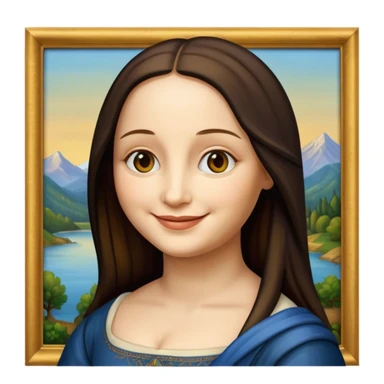 monalisa painting sticker