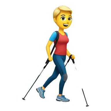 Nordic walking sticker