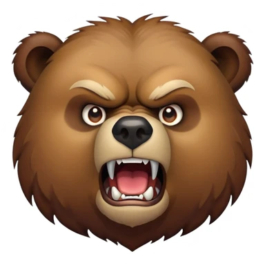 Grizzly bear angry sticker