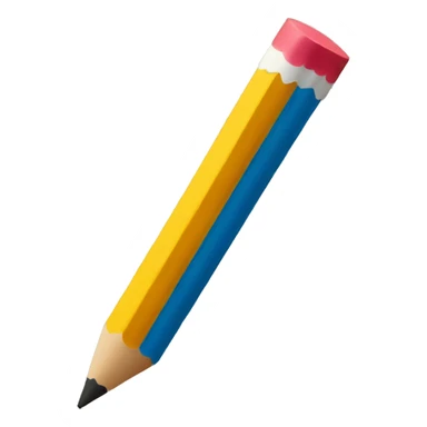 a wavy pencil sticker