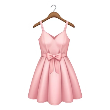 pastel pink spring dress on hanger sticker