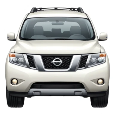 White Nissan Pathfinder  sticker