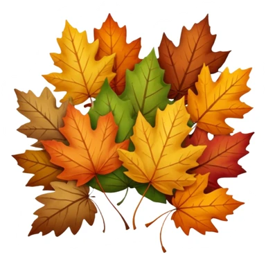 fallen leaves sticker