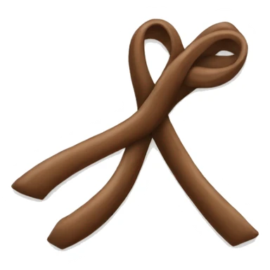 Braune Schleife sticker