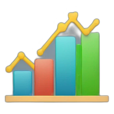 raising trading chart sticker