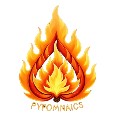 Can you make Christmas decorations cooperative with fire and have the text pyromaniacs  sticker