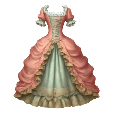 Rococo dress sticker