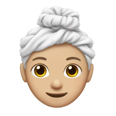 white Scrunchie  sticker