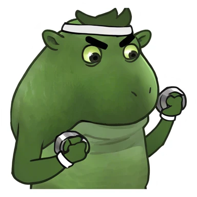 Steak lifting weights sticker