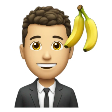 Ronaldo qui mange une banane sticker