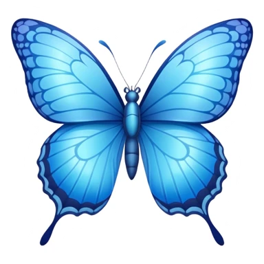 blue butterfly smll sticker