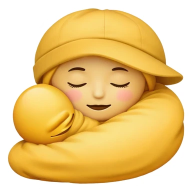Sleeping emoji with hat sticker