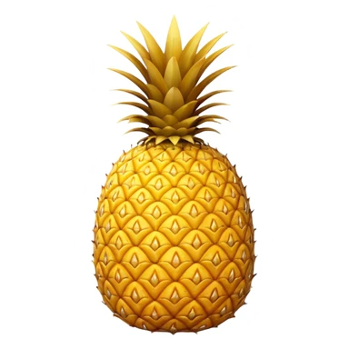 Upside down pineapple with no background sticker