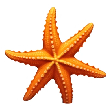 A starfish crawls across the ocean floor, its arms reaching out in graceful, slow motion sticker