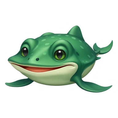 pepe the frog but as a stingray sticker