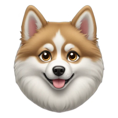 pomsky dog sticker