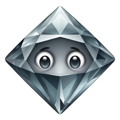 Dirty diamond surround by smoke sticker