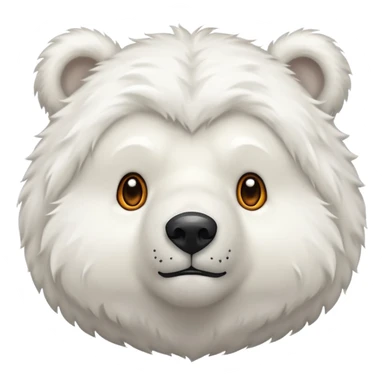 A white bear have test sticker