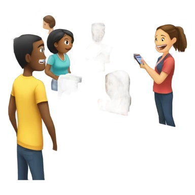 Grocery store checkout busy sticker