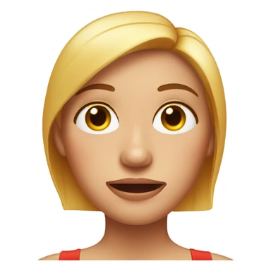 White woman with a bad sunburn sticker