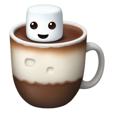 Marshmallow and hot chocolate  sticker