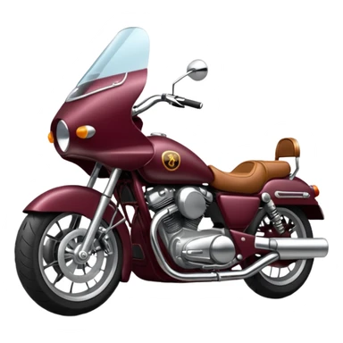 burgundy motorcycle sticker