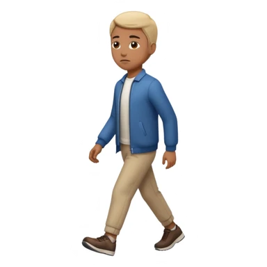 emoji of a purposeful person walking forward with focus sticker